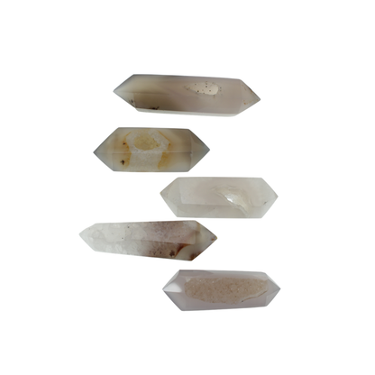Agate Druzy Double Terminated Points (1.16kg)