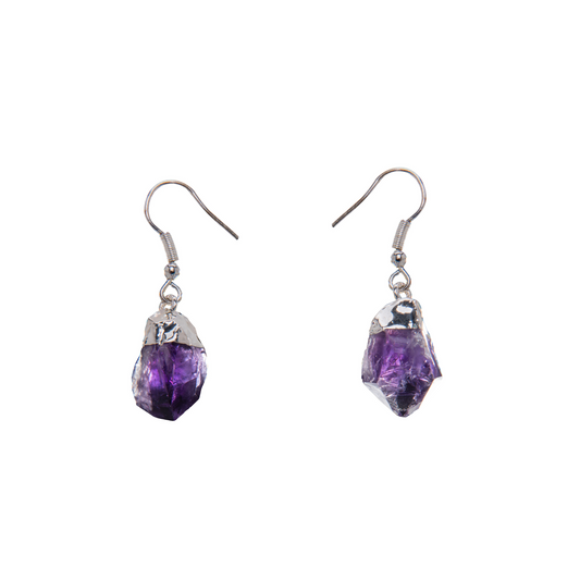 AMETHYST POINT EARRING