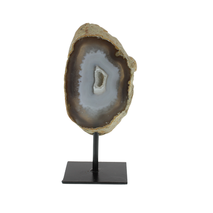 Agate Druzy Slabs On Metal Stand (2.16kg)