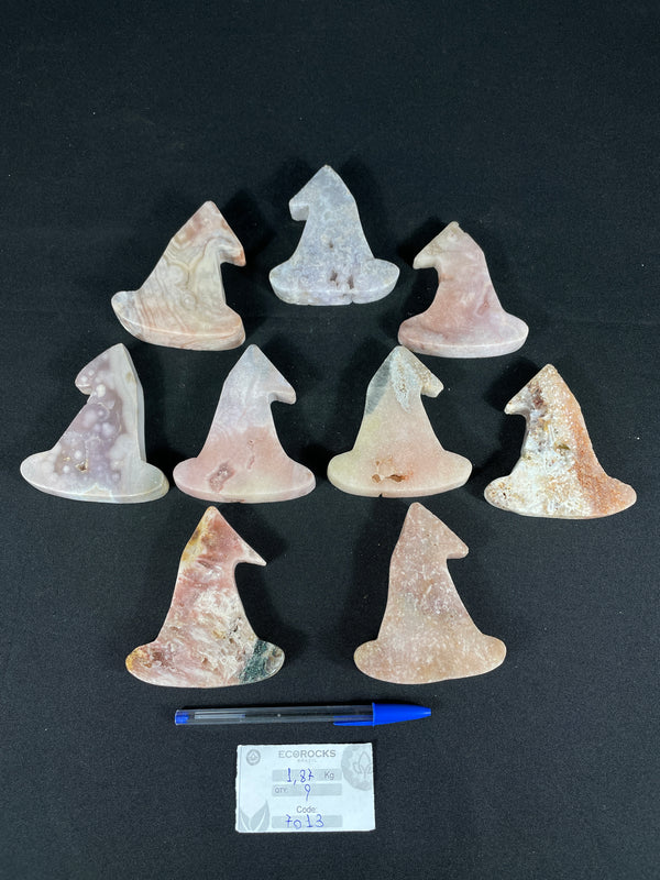 [PROMO LOT] Pink Amethyst Witches Hat (7013) - 1,87 kg