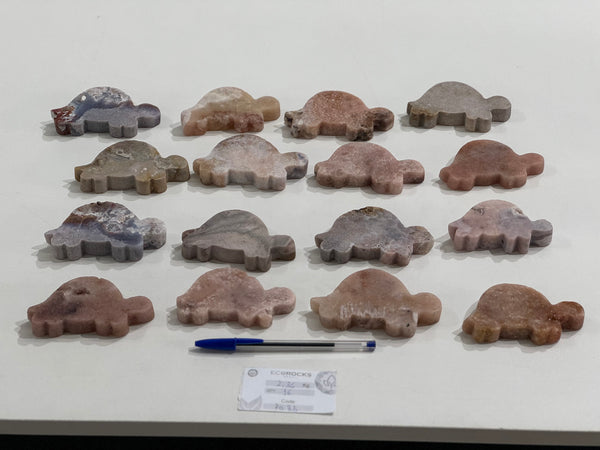 [PROMO LOT] Pink Amethyst Turtles (7085) - 2,36 kg