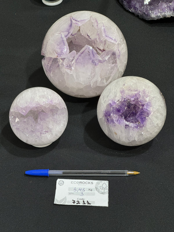 [PROMO LOT] Amethyst Polished Spheres (7211) - 5,45 kg