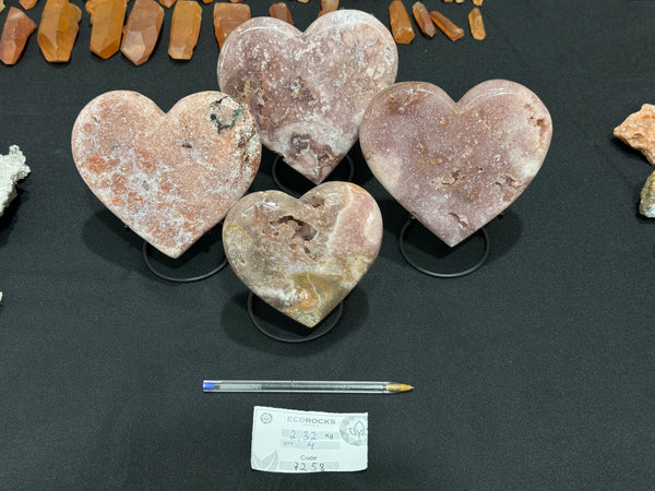 [PROMO LOT] Pink Amethyst Hearts (7258) - 2,32 kg