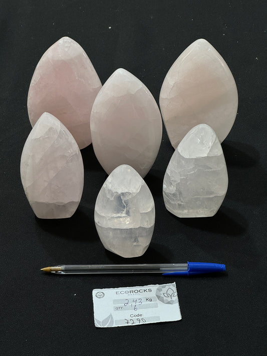 Rose Quartz Flames (7290) - 2,43 kg