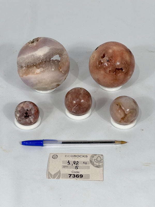 [PROMO LOT] Pink Amethyst Spheres (7369) - 1,92 kg