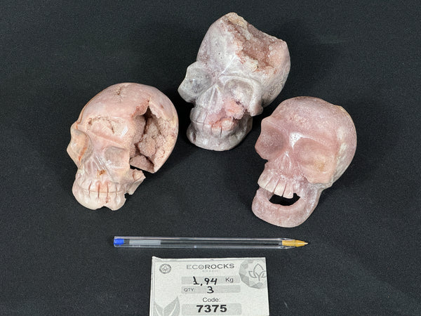 [PROMO LOT] Pink Amethyst Skulls (7375) - 1.94 kg