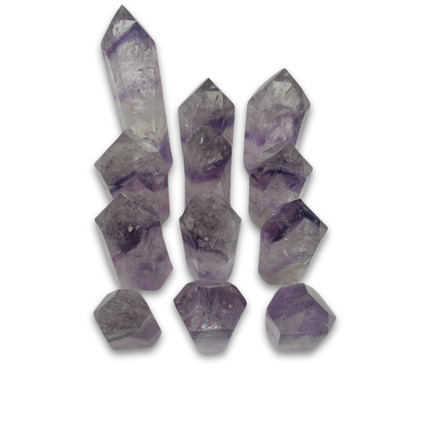 Phantom Amethyst Polished Points (8145) - 1.94kg