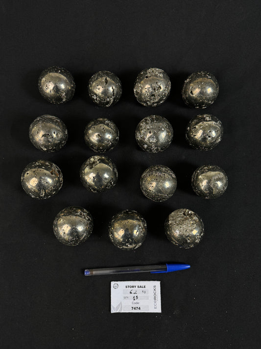 Pyrite Spheres (7474) - 6,2 kg