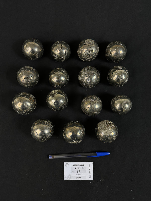 [PROMO LOT] Pyrite Spheres (7474) - 6,2 kg