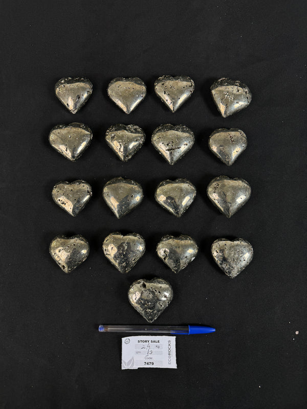 [PROMO LOT] Pyrite Hearts  (7479) - 2,4 kg