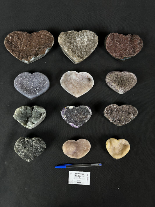 Amethyst Rainbow Hearts (7497) - 5,26 kg