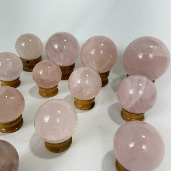 Rose Quartz Spheres (7563) - 4,35 kg