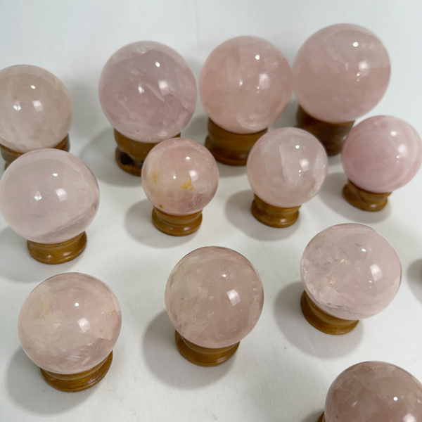 Rose Quartz Spheres (7563) - 4,35 kg