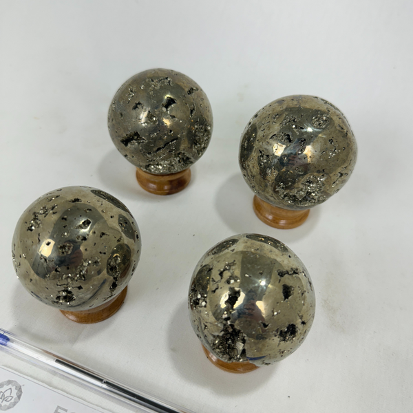 Pyrite Polished Spheres (7565) - 2 kg