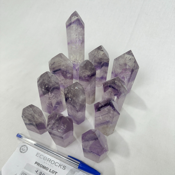 Phantom Amethyst Polished Points (8145) - 1.94kg