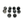 Load image into Gallery viewer, Black Tourmaline Spheres on matrix (7694) - 3,2 kg
