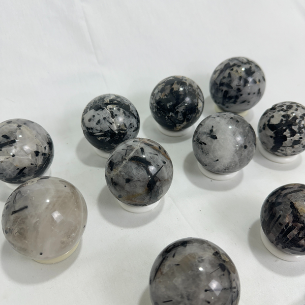 Black Tourmaline Spheres on matrix (7694) - 3,2 kg