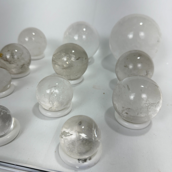 Clear Quartz Spheres (7699) - 3.3kg