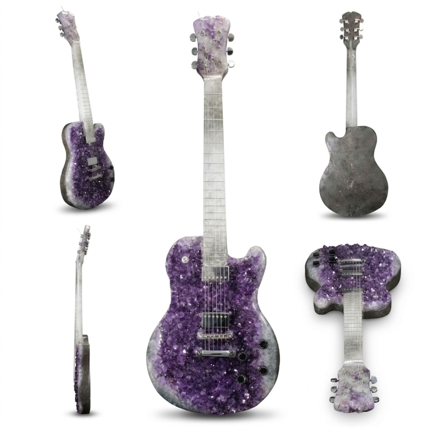 Amethyst Druzy Geode Guitar