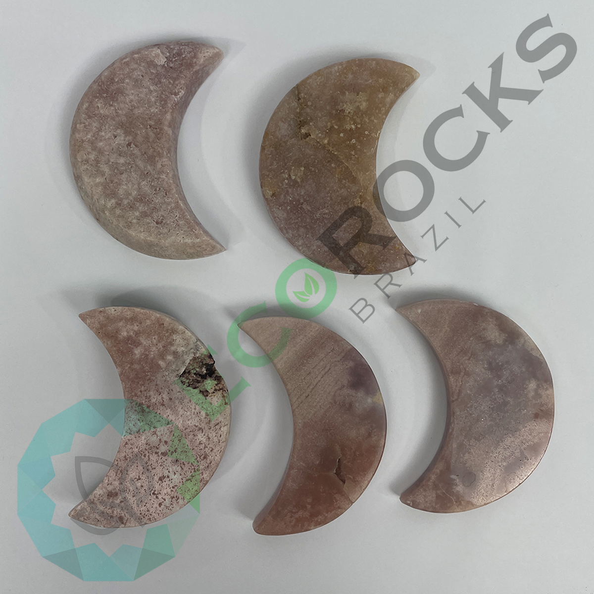 Pink Amehyst Moons  (8048) - 1.6 kg