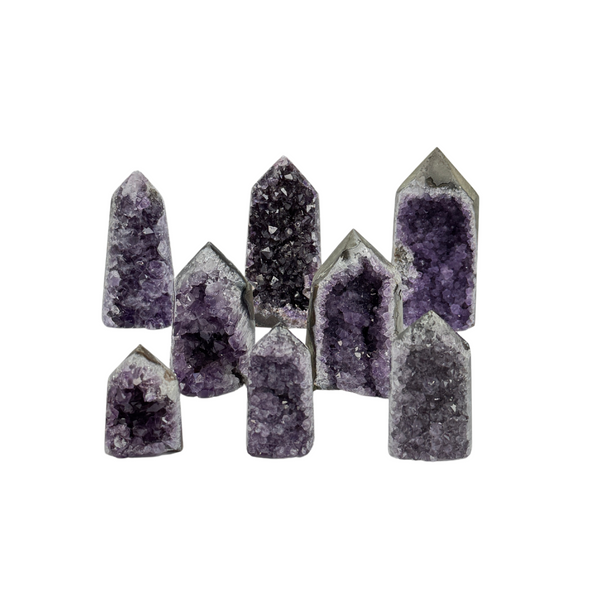 Amethyst Druzy Polished Points  (8217) - 1.93 kg