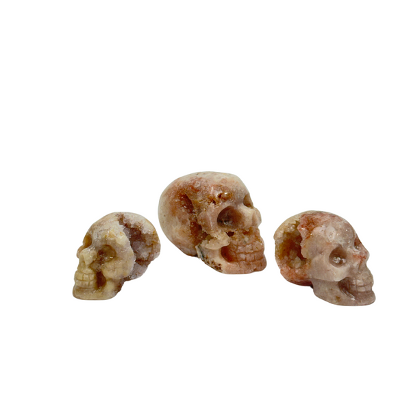 Pink Amethyst Skulls  (8221) - 1.09 kg