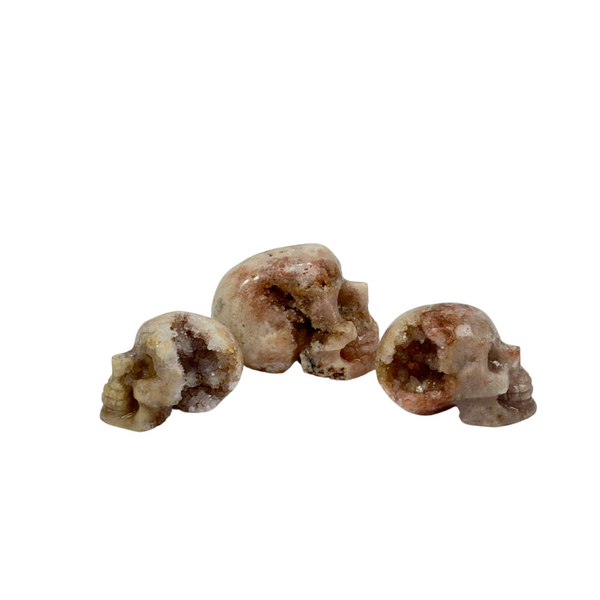 Pink Amethyst Skulls  (8221) - 1.09 kg