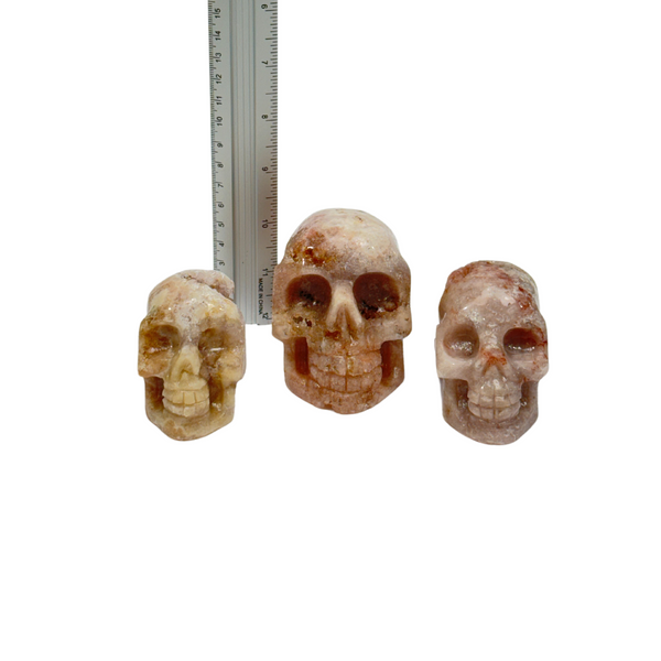 Pink Amethyst Skulls  (8221) - 1.09 kg