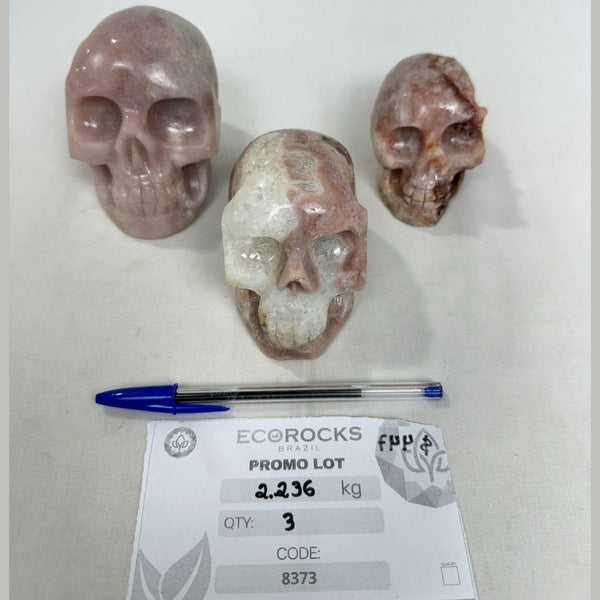 Pink Amethyst Skulls (8373) - 2.23kg