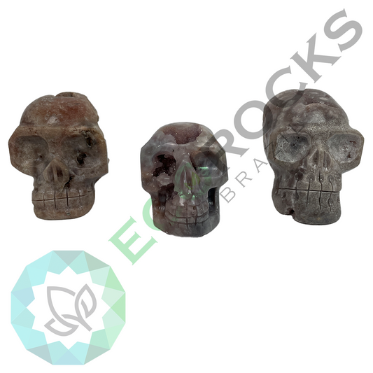 Pink Amethyst Skulls (8365) - 1.36 kg