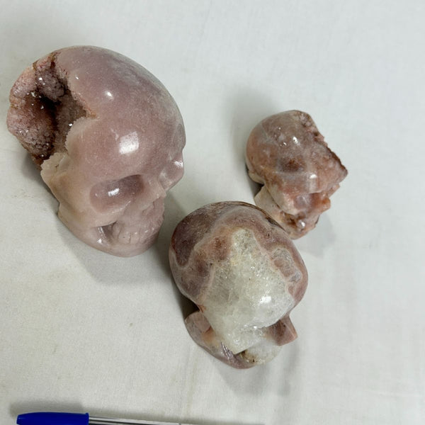 Pink Amethyst Skulls (8373) - 2.23kg