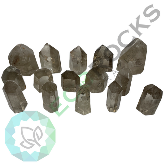 Smoky Quartz Polished Points (8497) - 1.86 kg