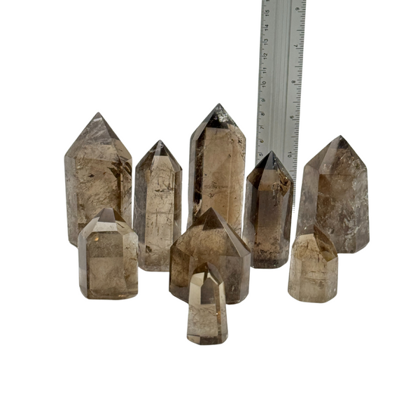 Smoky Quartz Polished Points (8567) - 1.25 kg