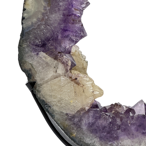 Amethyst Druzy Portal On Metal Stand (8586) - 3.82 kg