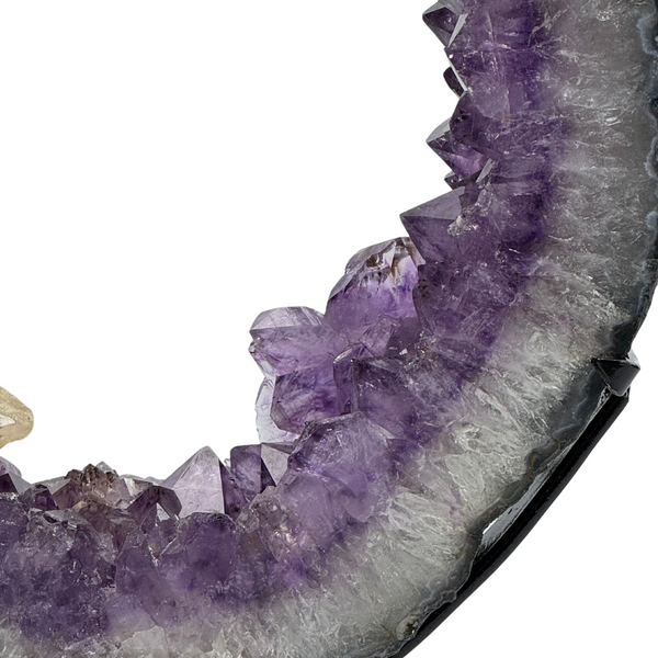 Amethyst Druzy Portal On Metal Stand (8586) - 3.82 kg