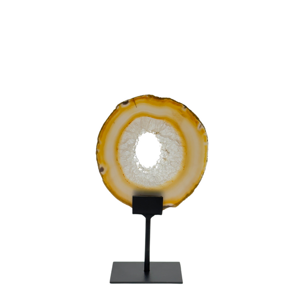 Agate Slice On Metal Stand (8588) - 2.77 kg