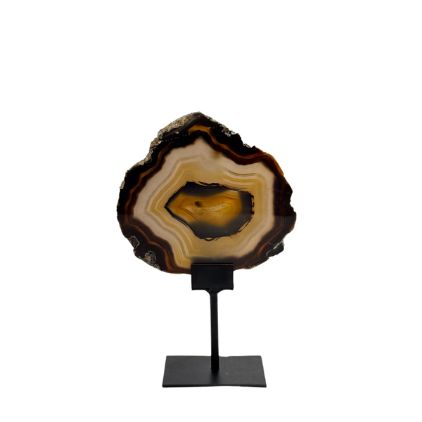 Agate Slice On Metal Stand (8588) - 2.77 kg