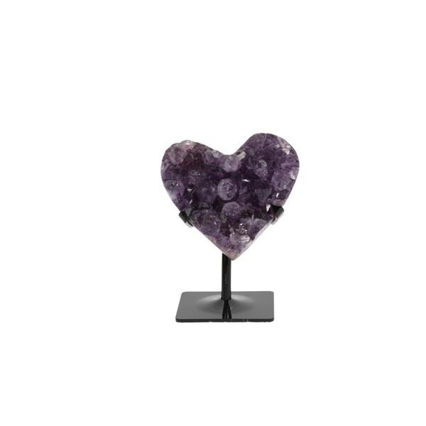 Amethyst Hearts On Stand (8597) - 3.11 kg