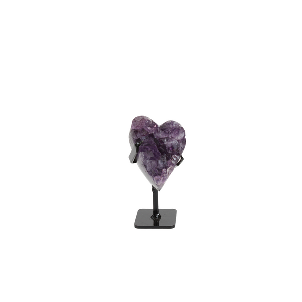 Amethyst Hearts On Stand (8597) - 3.11 kg