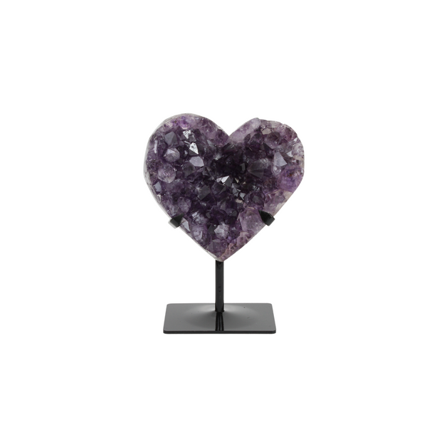 Amethyst Hearts On Stand (8597) - 3.11 kg