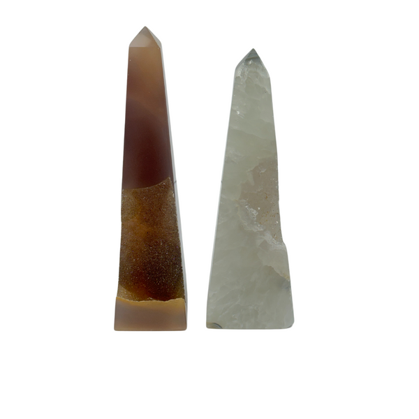 Agate Druzy Obelisks  (8598) - 3.35 kg