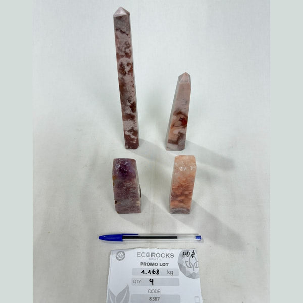 Pink Amethyst Obelisks (8387) - 1.16kg