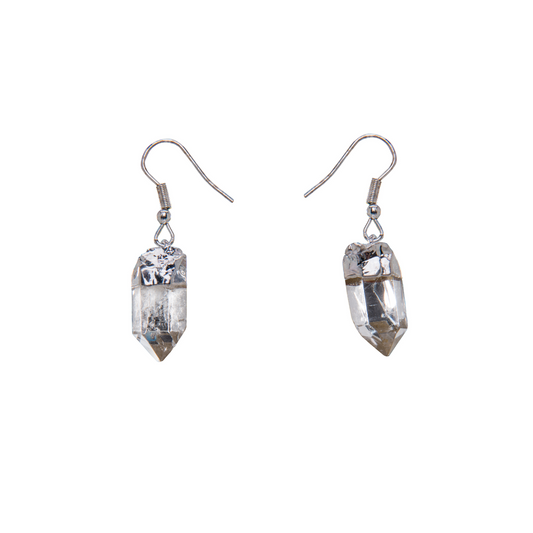 CRYSTAL POINT DANGLE EARRING