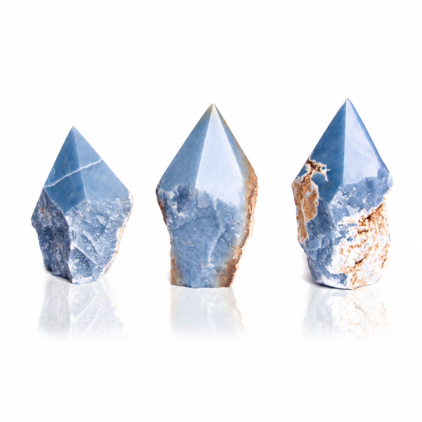 Angelite Top Polished Points (by Kg)