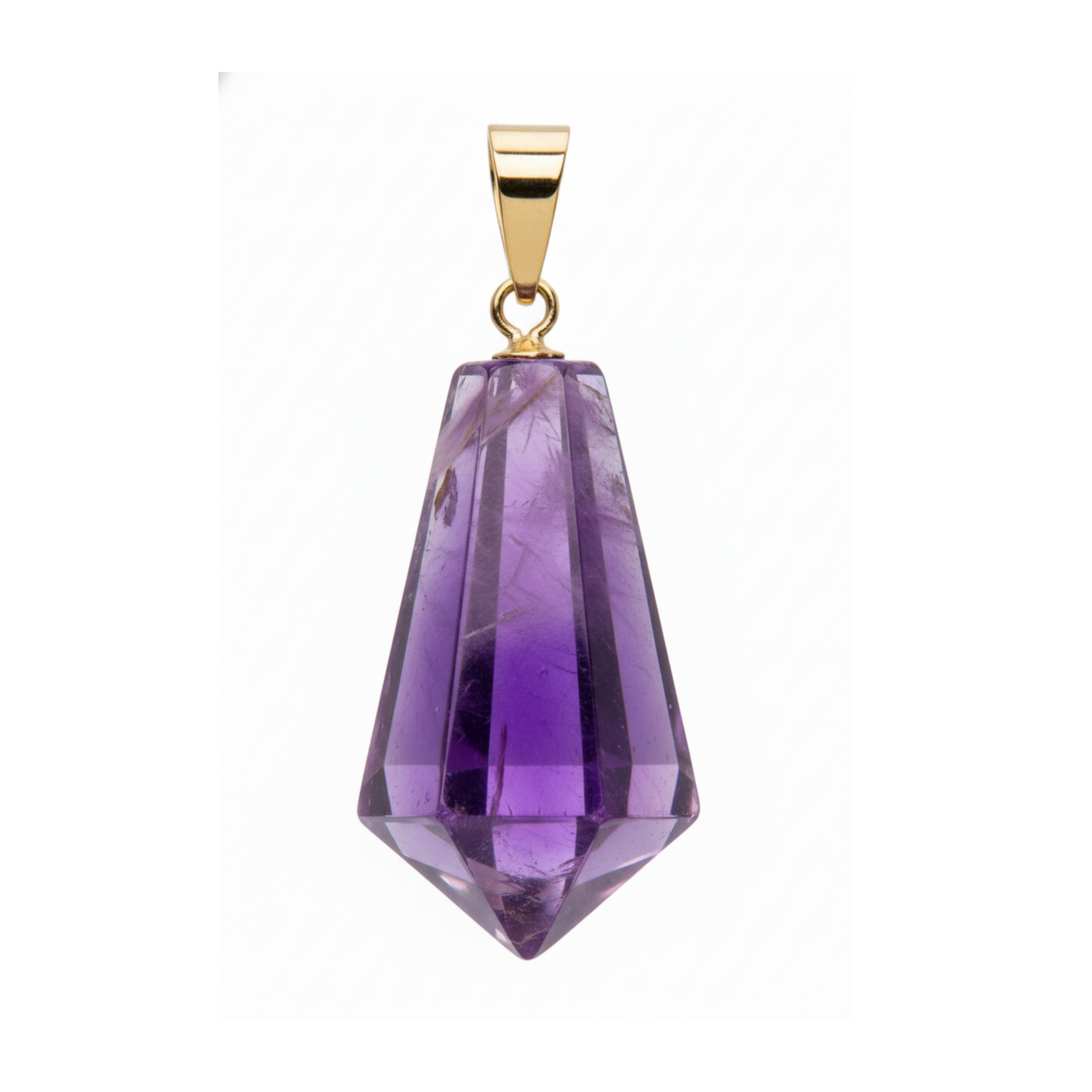 Amethyst Faceted Pendant
