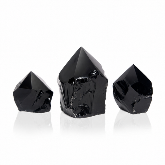 Black Obsidian Top Polished Points (by Kg)