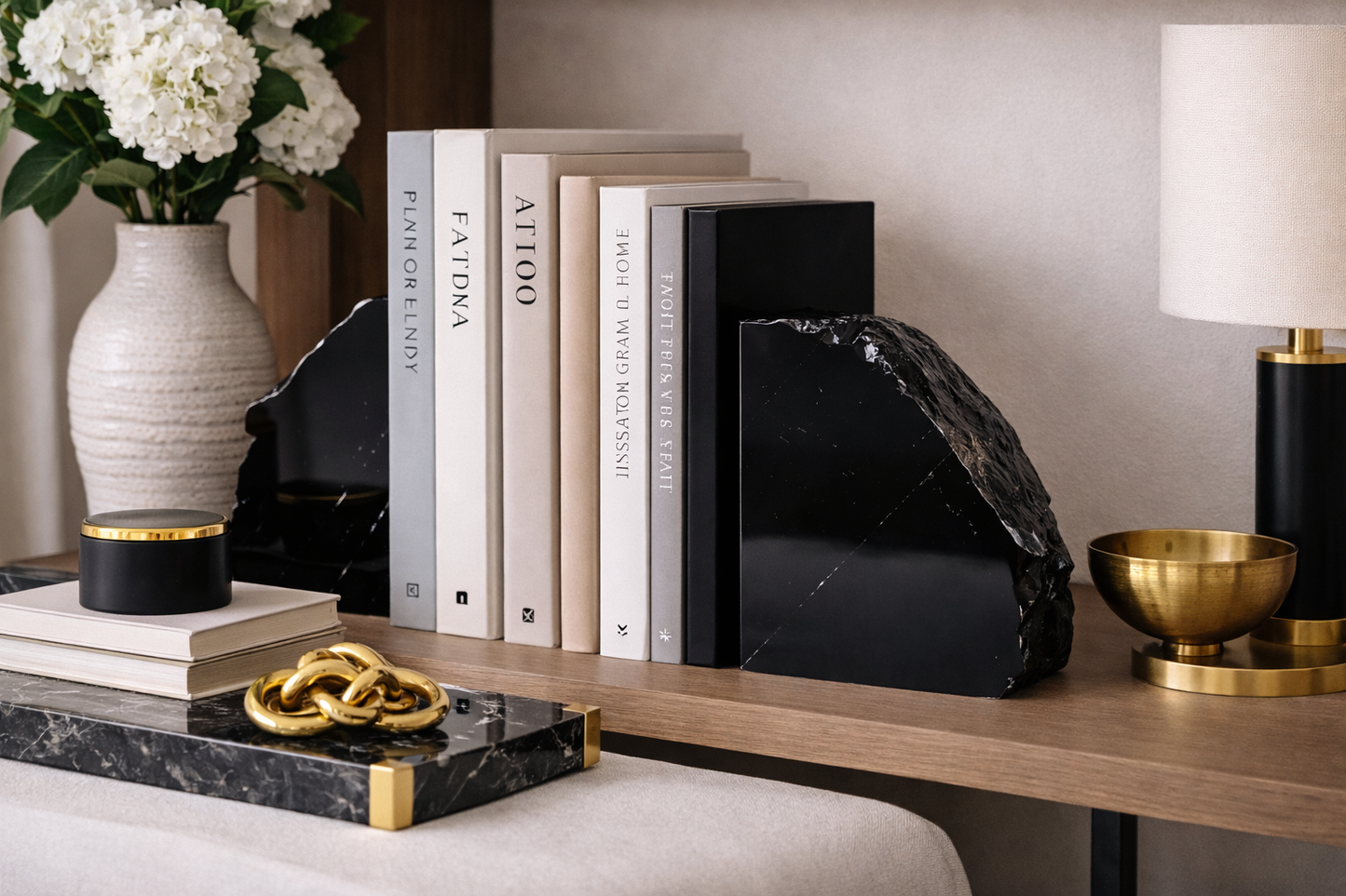 Black Obsidian Bookend