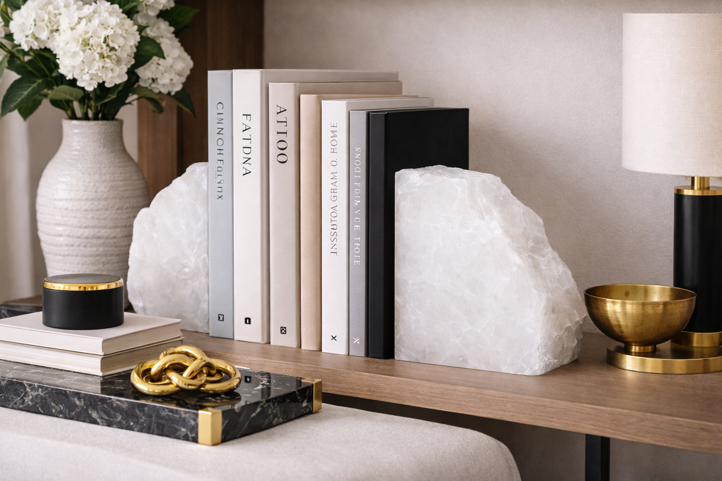 Milk Quartz Bookend
