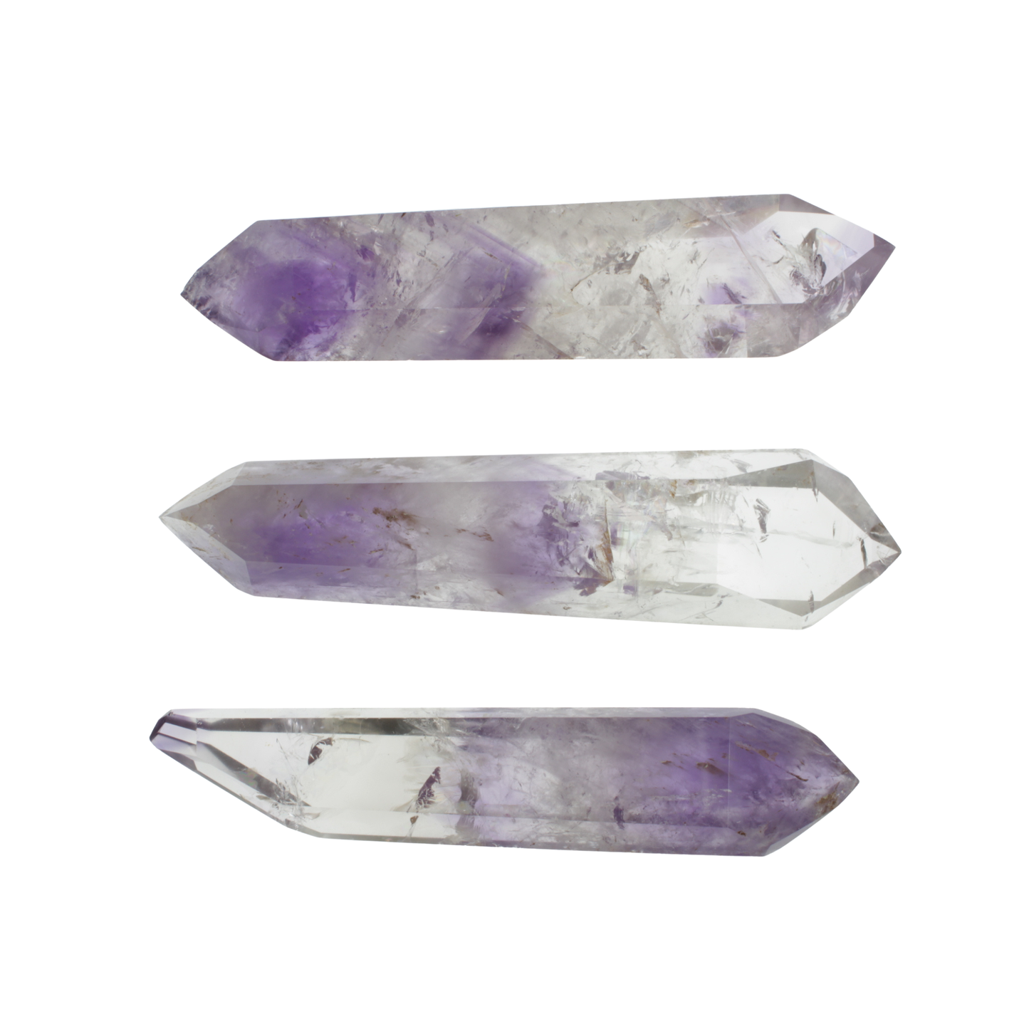 Amethyst Phantom Double Terminated Polished Points (0,69kg)