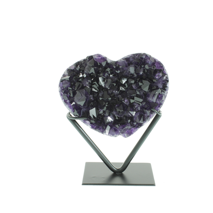Amethyst Druzy Hearts On Stand (2,09kg)